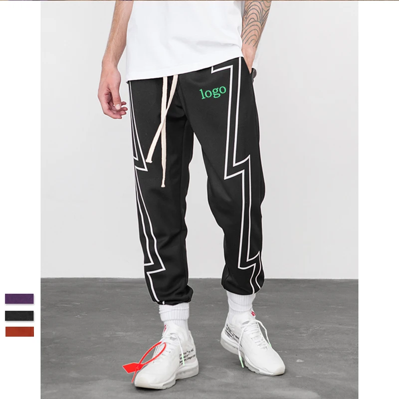 

2021 Wholesale High quality New Arrivals Fire Vintage Men Track Pants, As picture