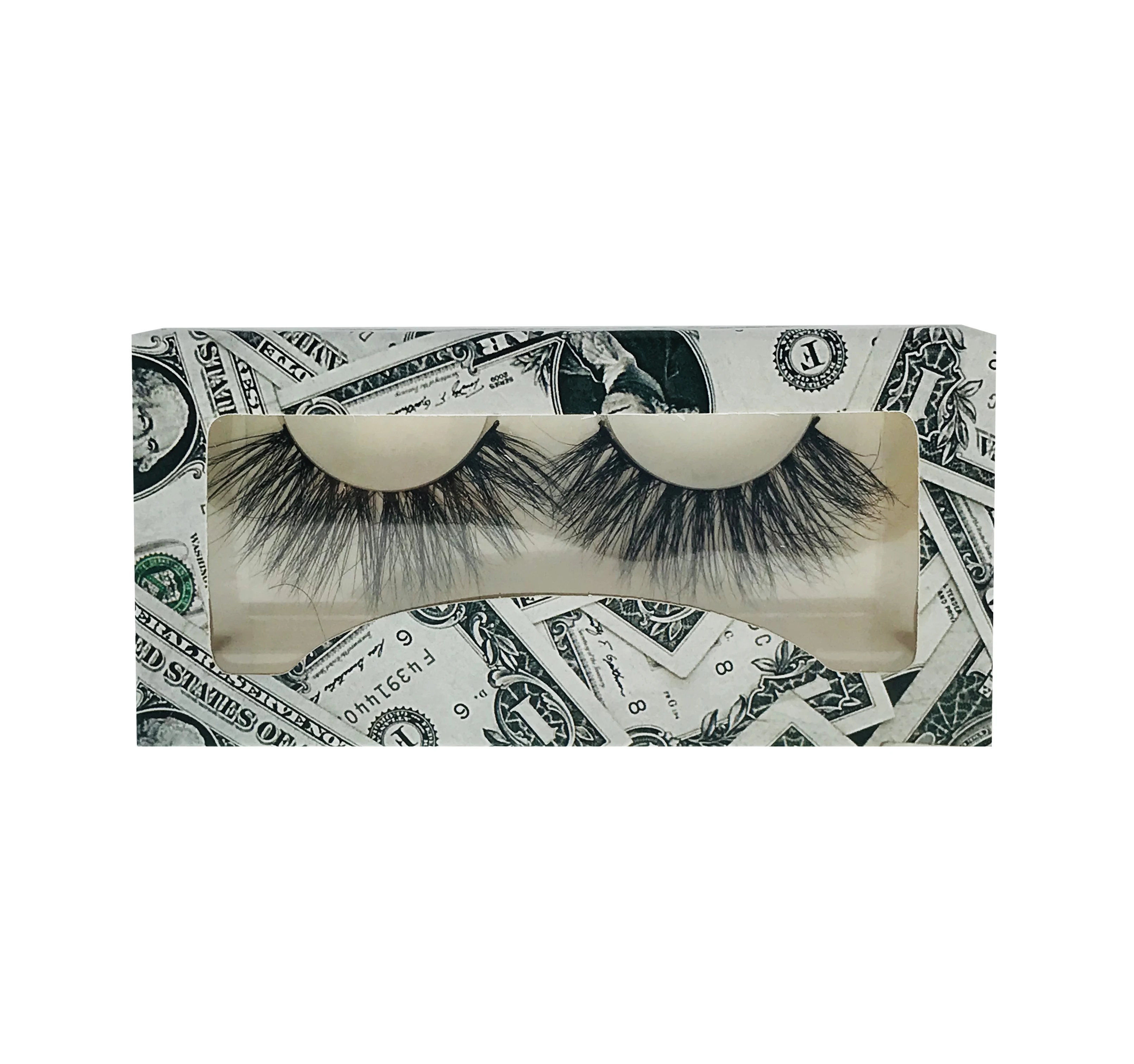 

Wholesale dramatic 5D 25mm 3D mink false eyelashes, Black