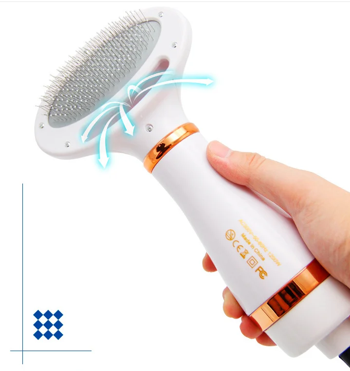 

WholeSale 2 In 1 Portable Dog Dryer Low Noise Electric Pet Grooming Dryer Cat Dog Dryer Pet Brush Comb