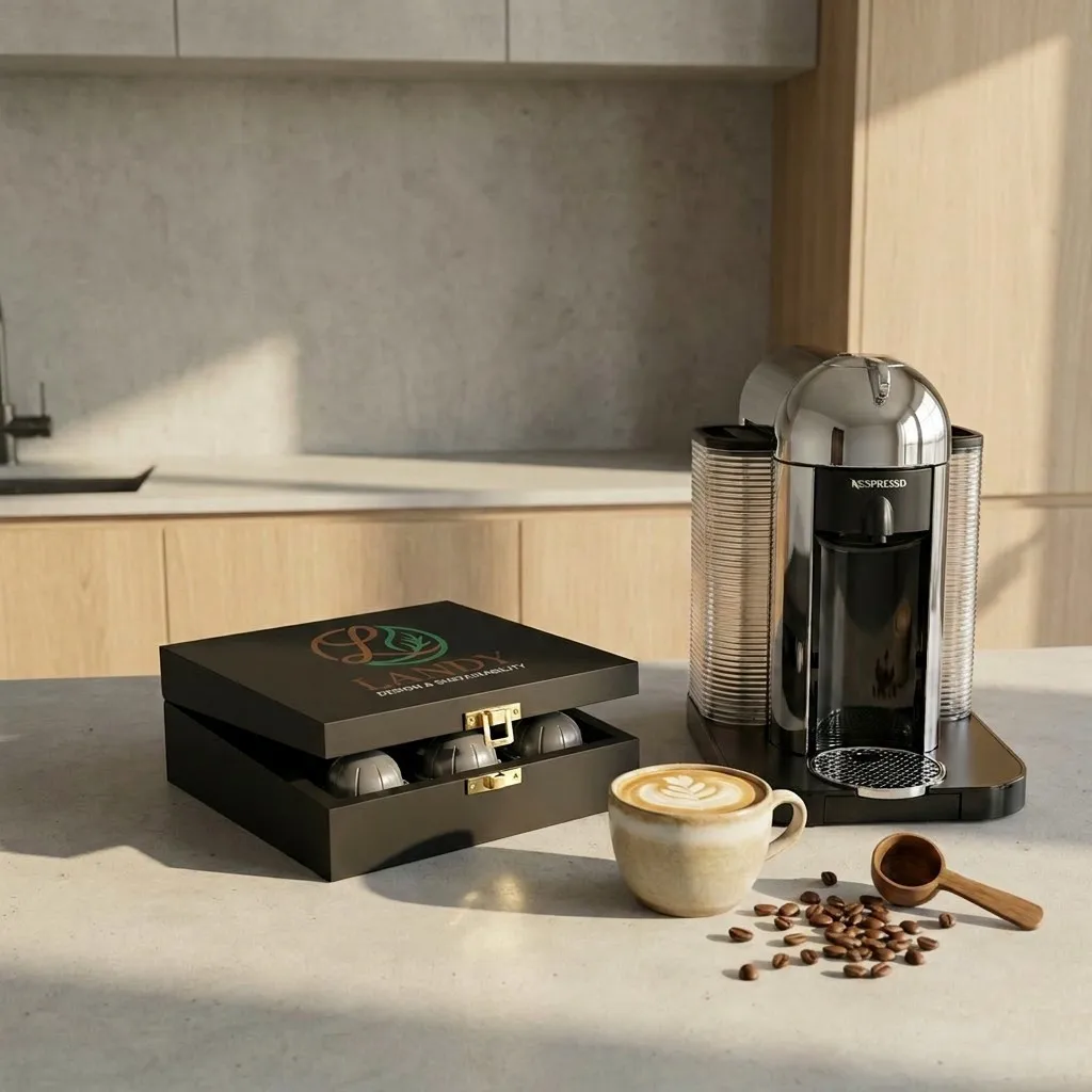 Luxury Coffee Station Organization Scene