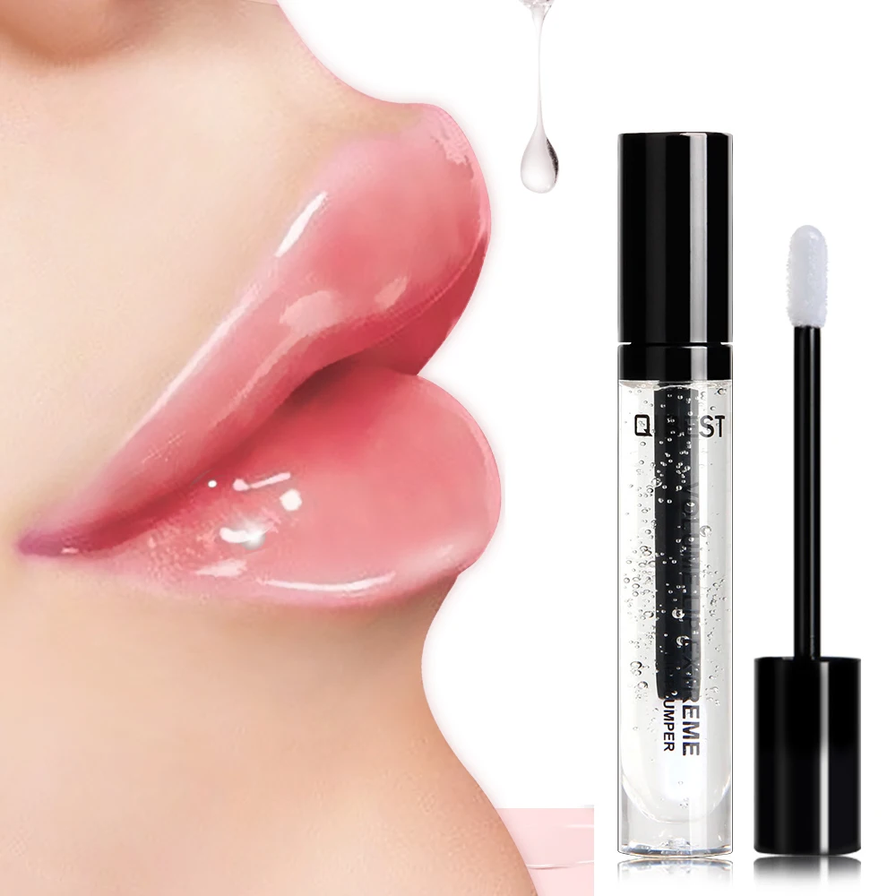 Moisturizer Plumper Lip Gloss Long Lasting Sexy Big Lips Pump Transparent Waterproof Volume Lip Clear Lipgloss