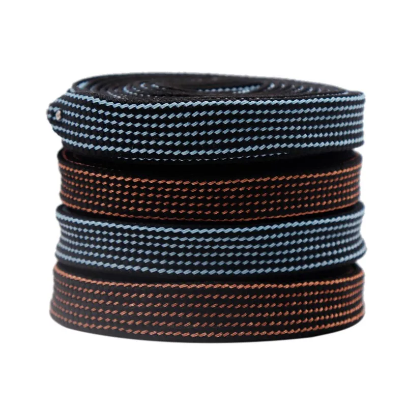 

Coolstring Manufacturer Wholesale New Arrive Trendy Design No Easy to Fade Various Style Flat Polyester Two-Color Shoelaces, Bottom inside color + match outside color