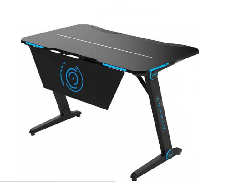 
Orizeal Blue LED Light Gaming Computer Desk For Internet Cafe 