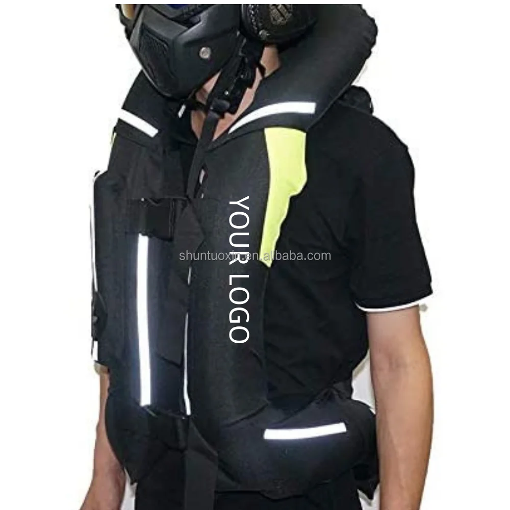 

Latest Riders Auto Racing Sportswear motorcycle Airbag vest Jacket with neck air bag system, Black or as the customers' requirement