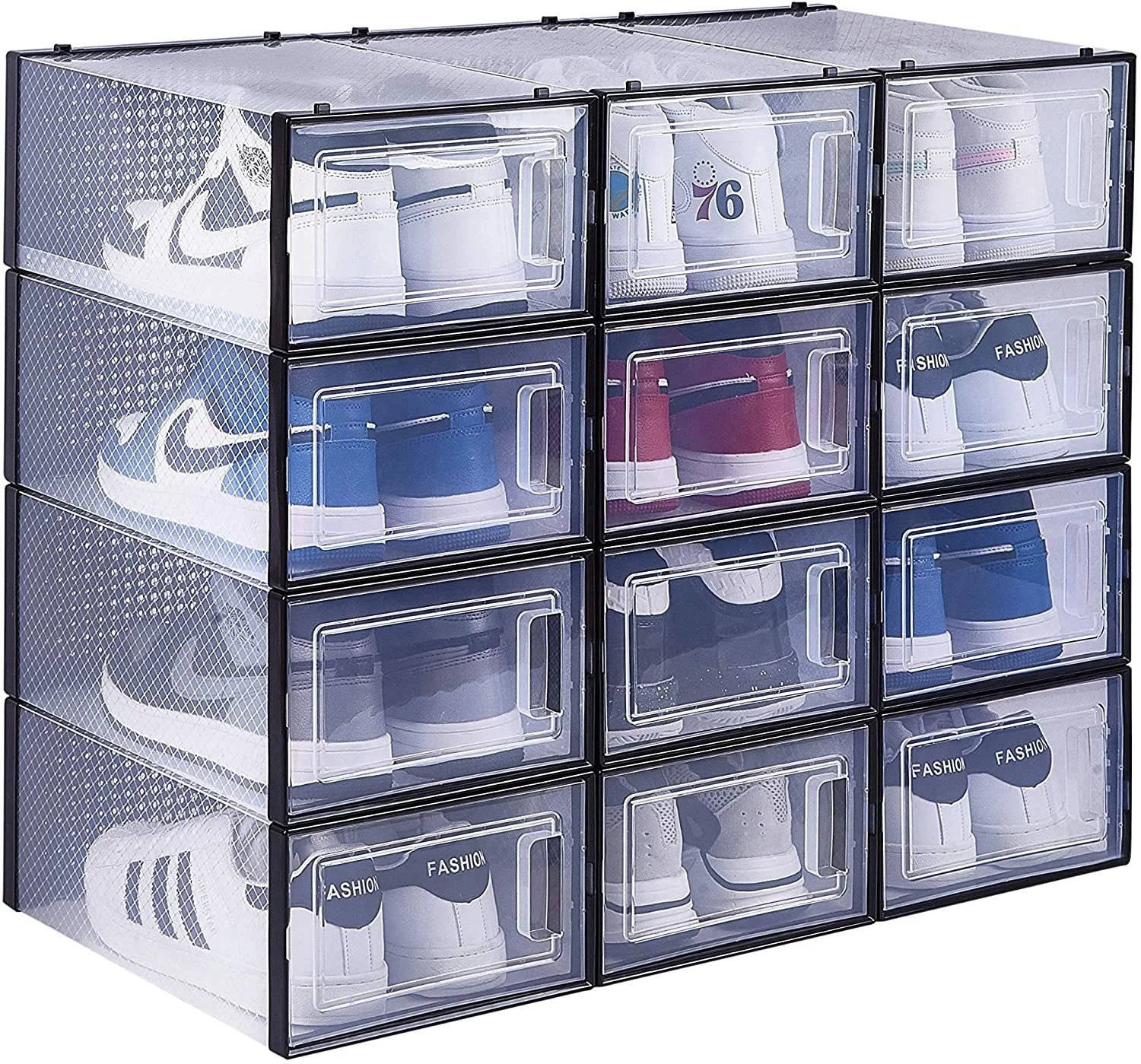 

Wholesale Clear Shoe Box Storage Under Bed Closet Shoe Containers Plastic Storage Box, Clear/black/white/custom