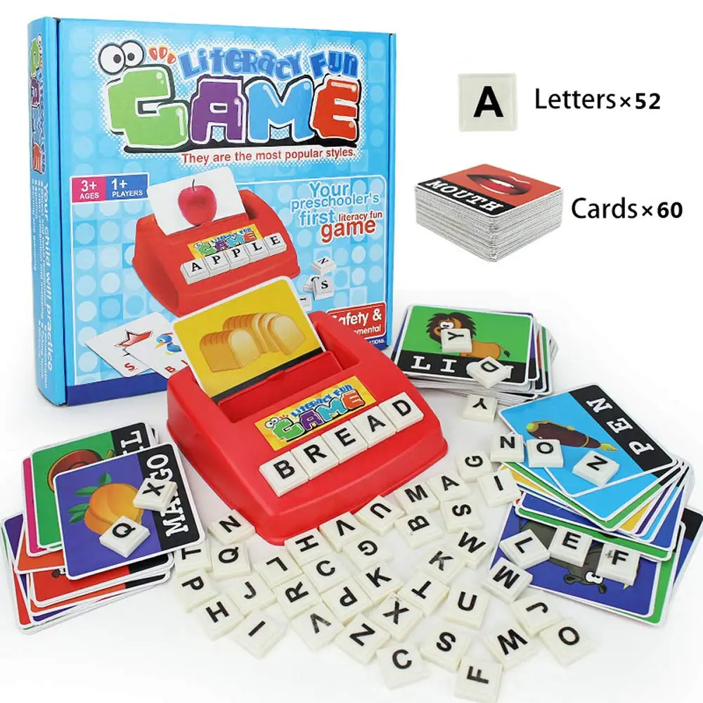 

Matching Letter Game, Alphabet Reading & Spelling, Words & Objects, Number & Color Recognition, Educational Learning Toy for Pre