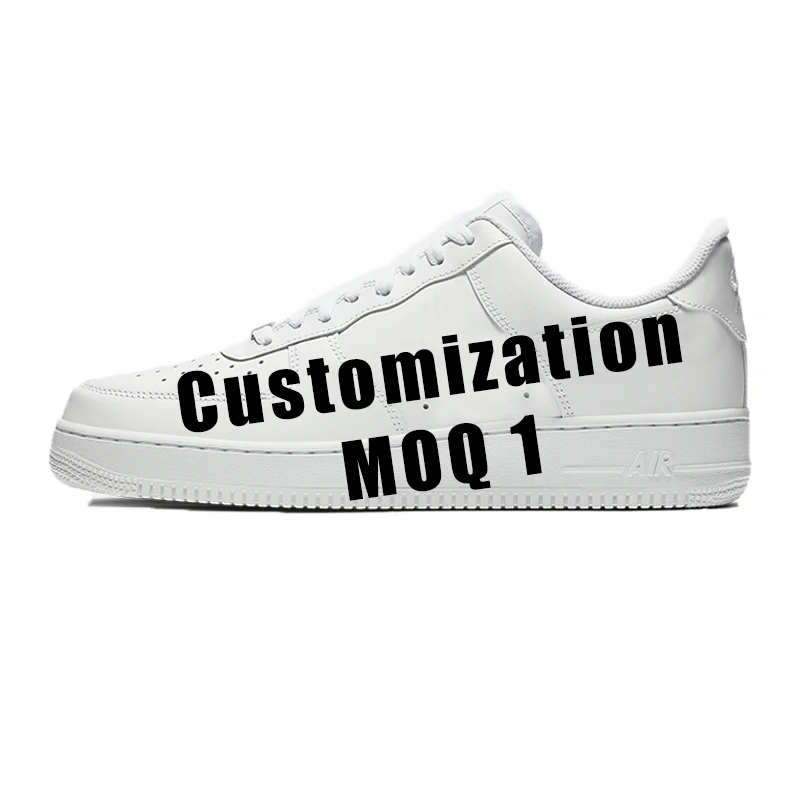 

Dropshipping 3D Printing OEM LOGO Custom Shoes Customize Pattern Microfiber Skateboard Casual Shoes Men's Fashion Sneakers