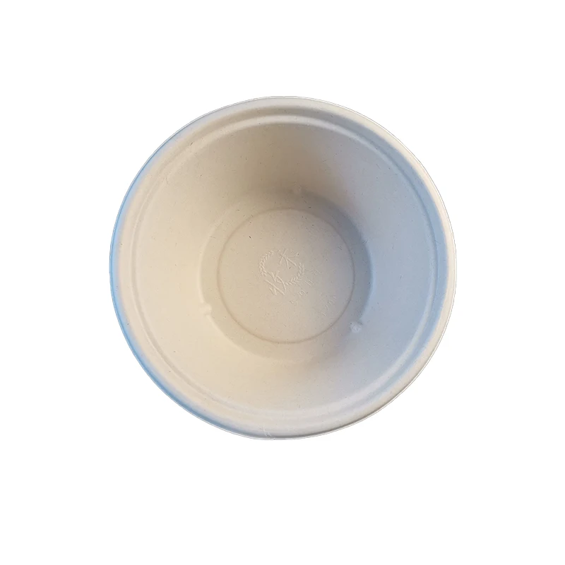 

New Arrival 12oz 16oz Biodegradable Compostable Wheat Straw Natural Bagasse Round Paper Bowl