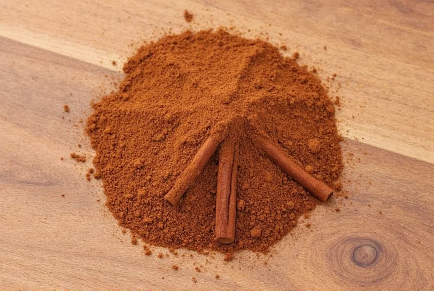 A spice rack with various cinnamon types