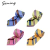 China suppliers newest design classical yellow and blue woven silk satin men ties colors necktie