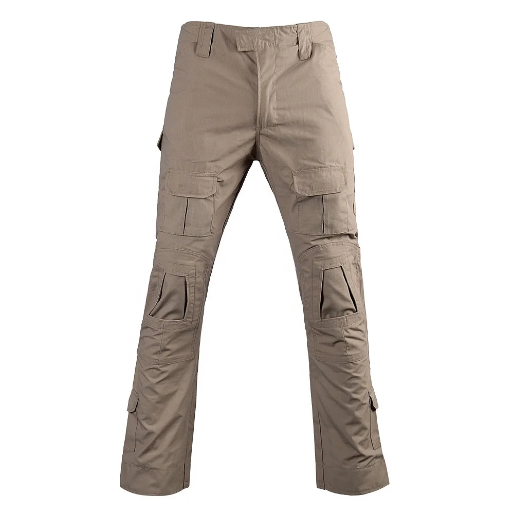 

Men's khaki Tactical combat trousers military pocket pant