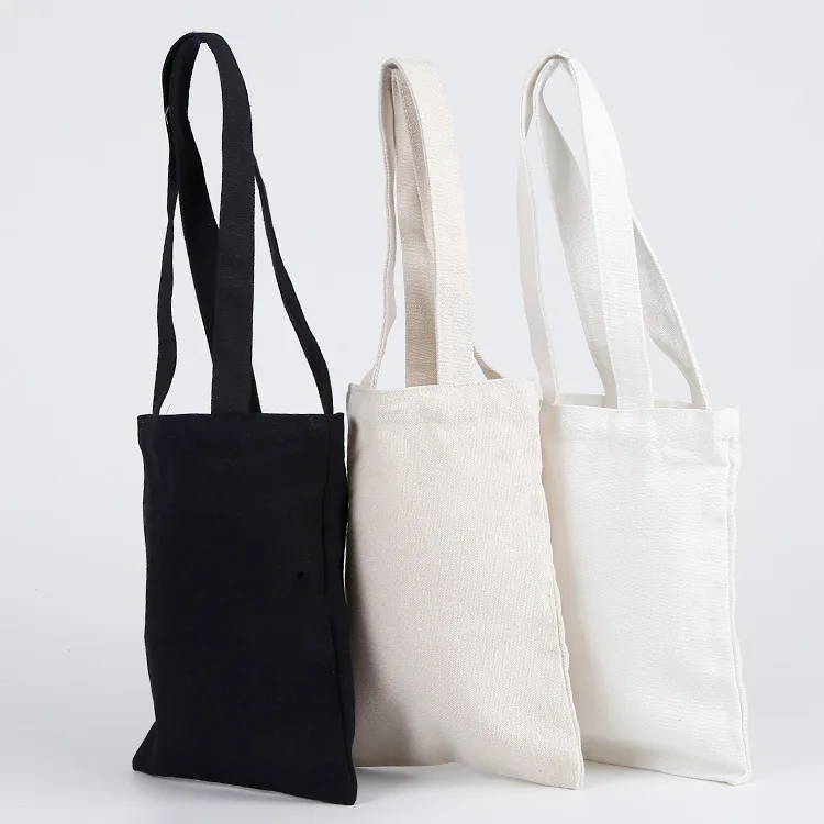 

Siicoo Hot White Cotton Canvas Zipper Tote Bag With Custom Printed Logo