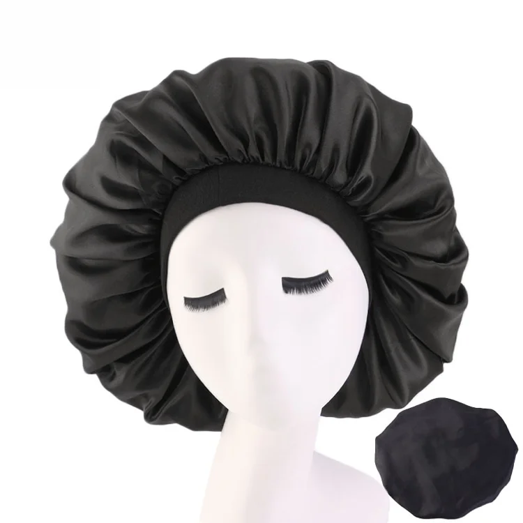 Low Moq Wholesale Price Large Size Satin Bonnets For Women - Buy Satin ...