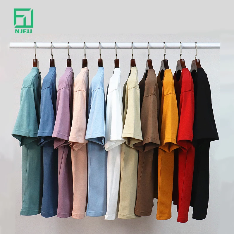 

280g heavy cotton oversize t shirt mens thick t shirt blank drop shoulder tshirt oem printing