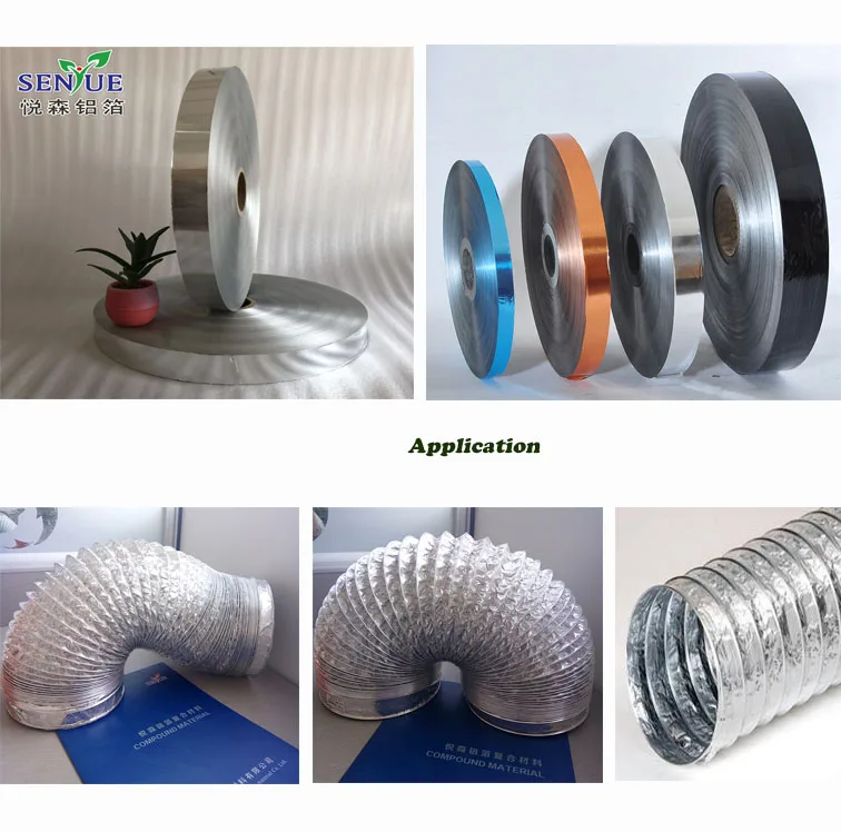 HVAC System Aluminum Foil Air Ventilation Flexible Duct Raw Material ...
