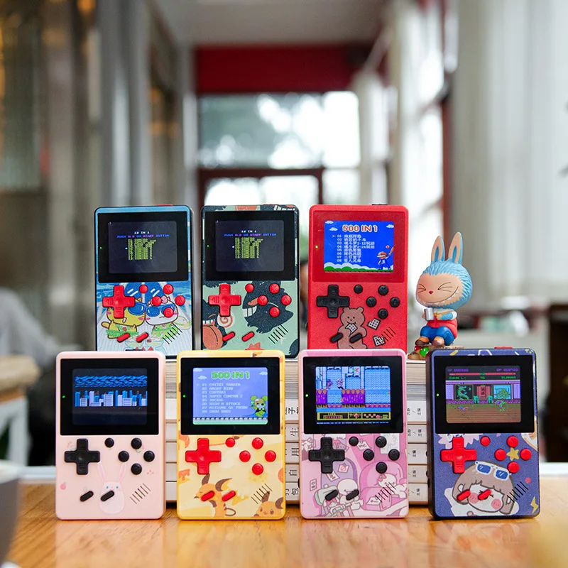 

500 in 1 Handheld Game Console Retro Mini FC with 500 Classical Portable Game Big Screen Support on TV