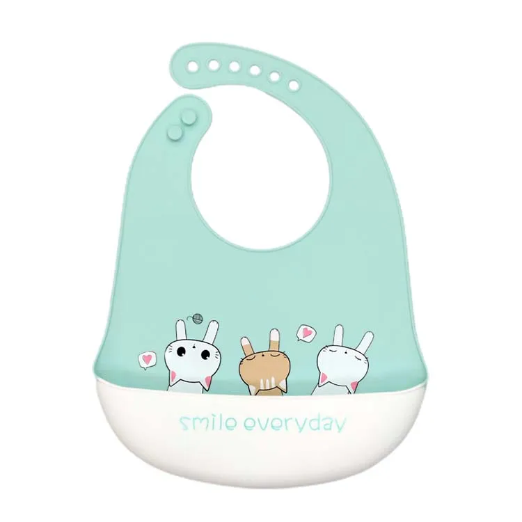 

Factory Wholesale Waterproof Baby Bibs for Feeding Kids Silicone Bibs with baby bowls and Silicone Baby Place mat, Customized color