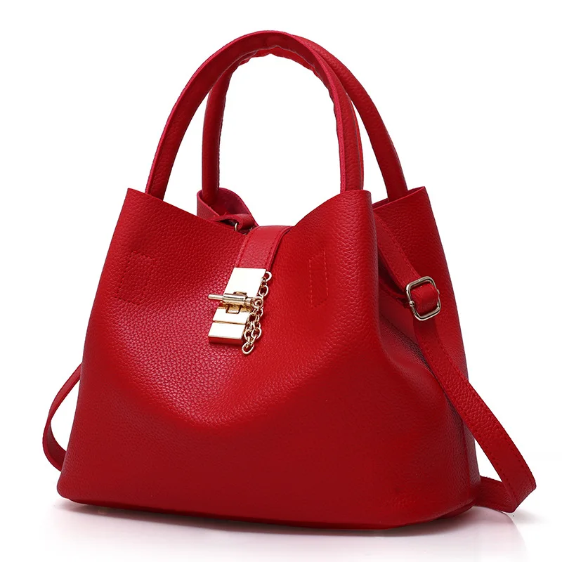 

2021 New Designs Fashion Women Pu Leather Shoulder Handbag Lady Bags Women Handbags Girls Tote Bags, Red,black,pink,gray