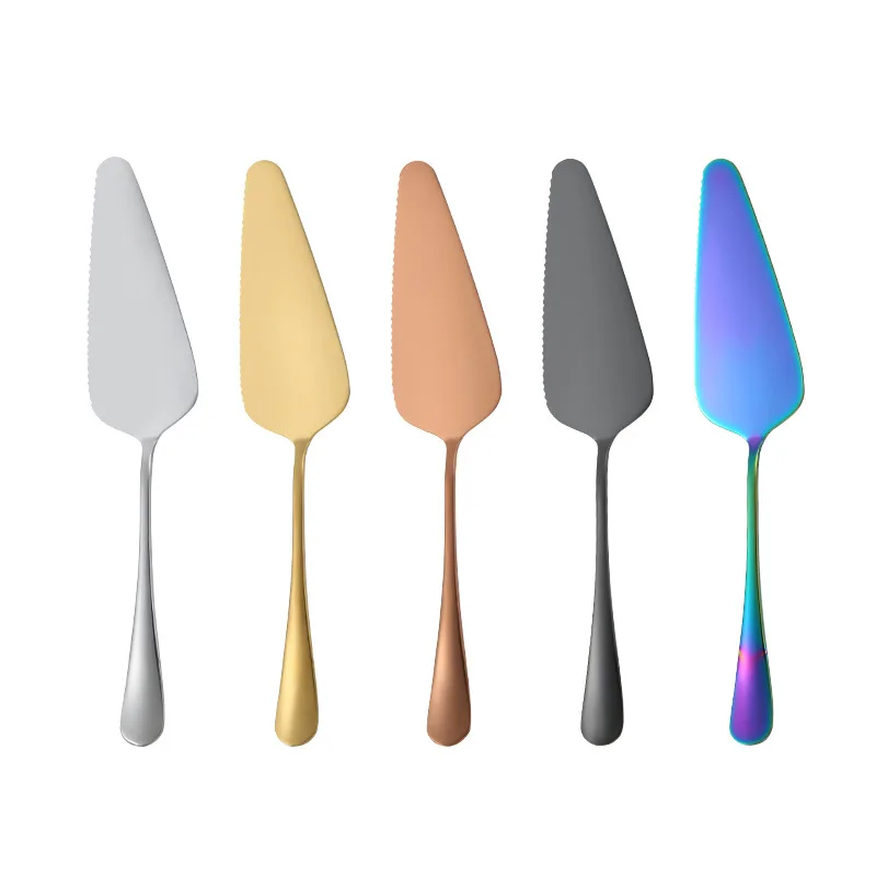 

Triangle Gold Stainless steel Cake Shovel Knife Cheese Pizza Shovel Cutter, Silver/gold/rose gold/black/rainbow