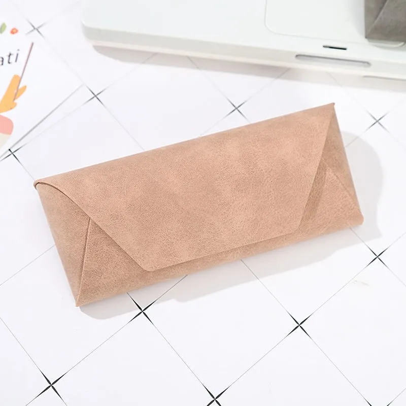 

Wholesale Eyeglasses Case Custom Logo Suede Leather Glasses Display Case