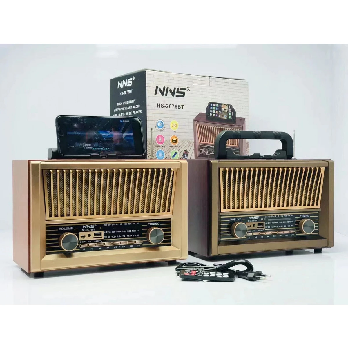 

NS-2076BT Latest Portbale Speaker KIMISO 3inch Small Plastic Speaker For Party