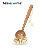 

Masthome Eco-friendly all natural bristle bamboo dish brush for wooden brush and pan bowl kitchen dish brush