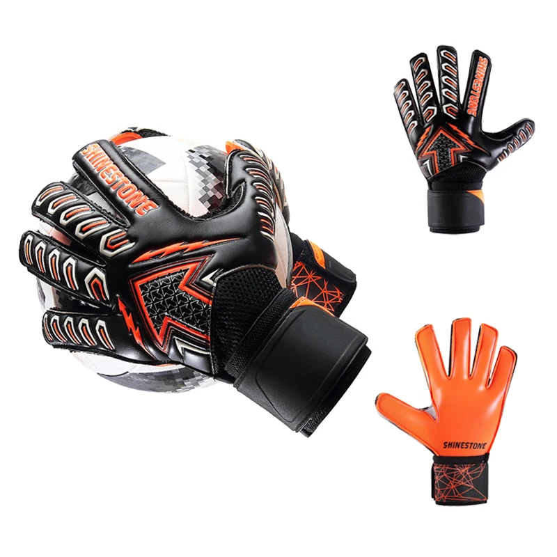 

Professional Soccer Football Gloves Wholesale Factory Price Adult&Youth Goalkeeper Gloves, Black blue orange yellow