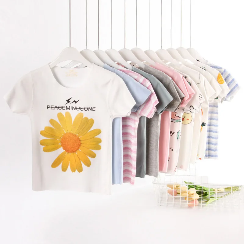 

summer kids clothes girls children jumperoo infant pullover kaos anak sublimation blanks toddler clothing baby boy's t-shirts