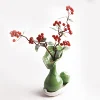 High quality red crystal ball pendant bonsai flower crystal miniature garden decoration
