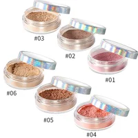 

4 Colors Makeup Baked Cosmetics Mineral Private Label Loose Highlighter Powder
