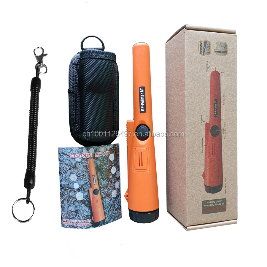 

Waterproof Handheld Metal Detector Pointer for Gold Hunting, Black orange