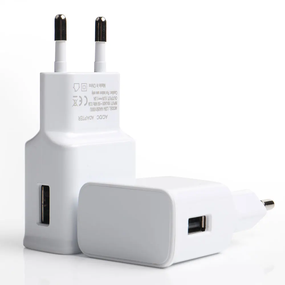 

2.1A Usb Charger Adapter Adaptive Fast Charging Usb Wall Charger For Mobile Phone, White,black