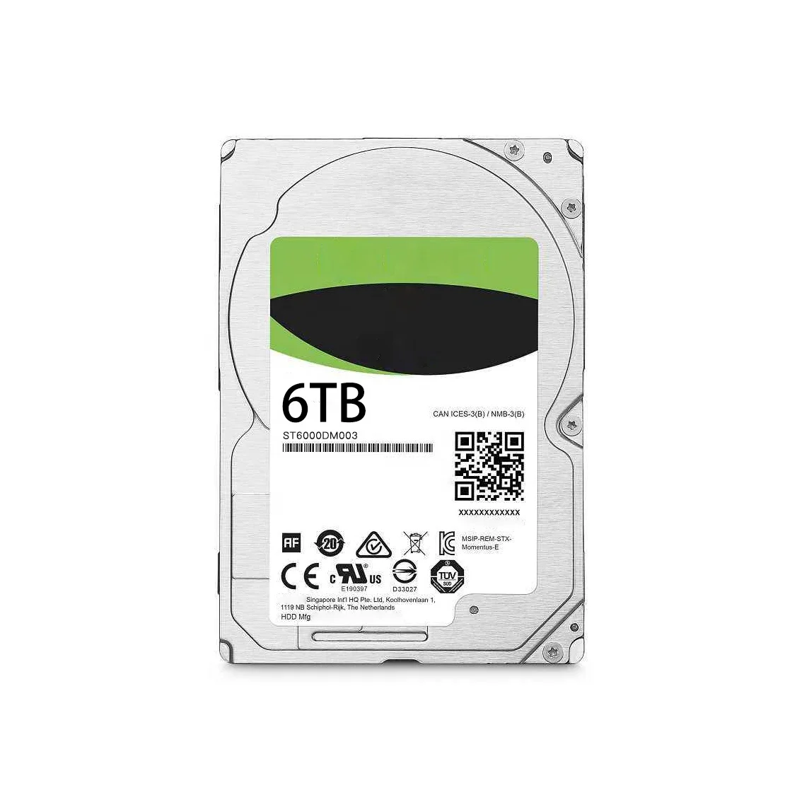 

6TB Hard Drive HDD 3.5inch SATA 7.2K 6GB/s 256MB ST6000DM003 RTS, Silver