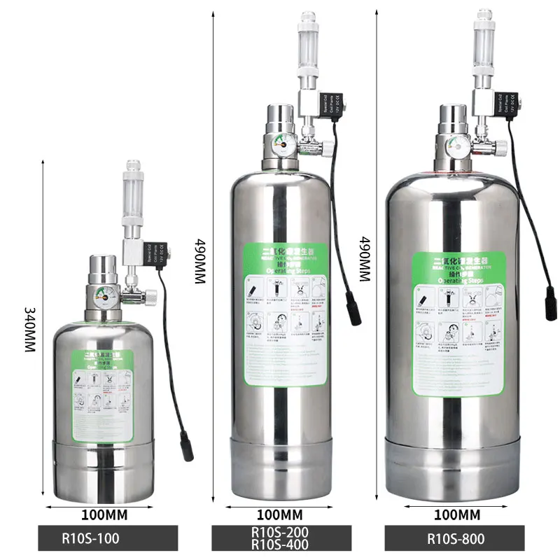 Zrdr Aquarium Diy Co2 Generator System Kit With Pressure Air Flow