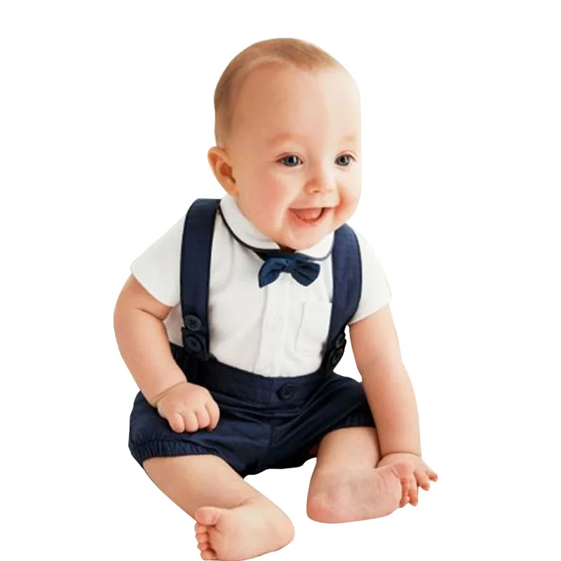 

Boy Baby Clothes Sets Infants Boy Clothes Tops+Overalls 2PCS Outfits Boy Baby, Picture shows