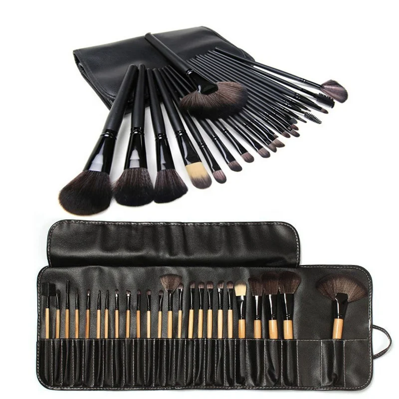 

Wholesale Customized Professional colorful Kit eye brushes Vendor 24 Pcs bag high quality makeup brush set private