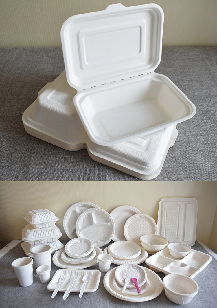 Wholesale Disposable Biodegradable Cornstarch Takeaway Food Containers ...