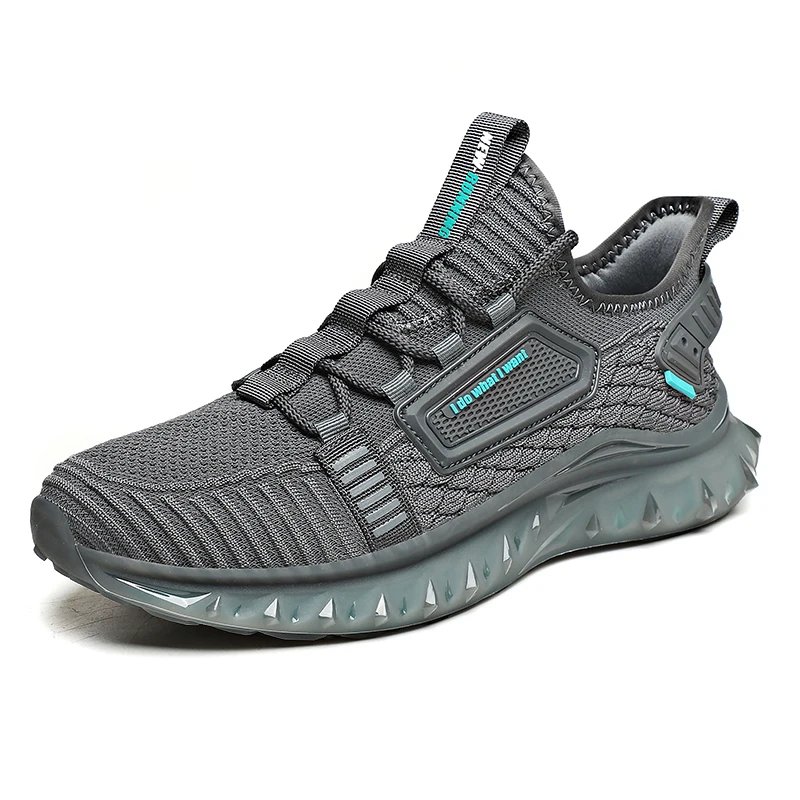 

Outdoor Walking Lightweight Breathable Black Sneakers Men's Casual Shoes, Optional