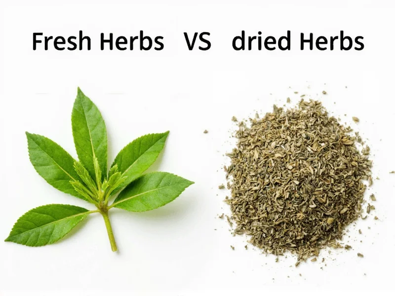 fresh herbs vs dried herbs conversion