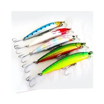 

12cm 18g Floating Wobblers pretty Pesca Crankbait Minnow hard Fishing Lure, As picture