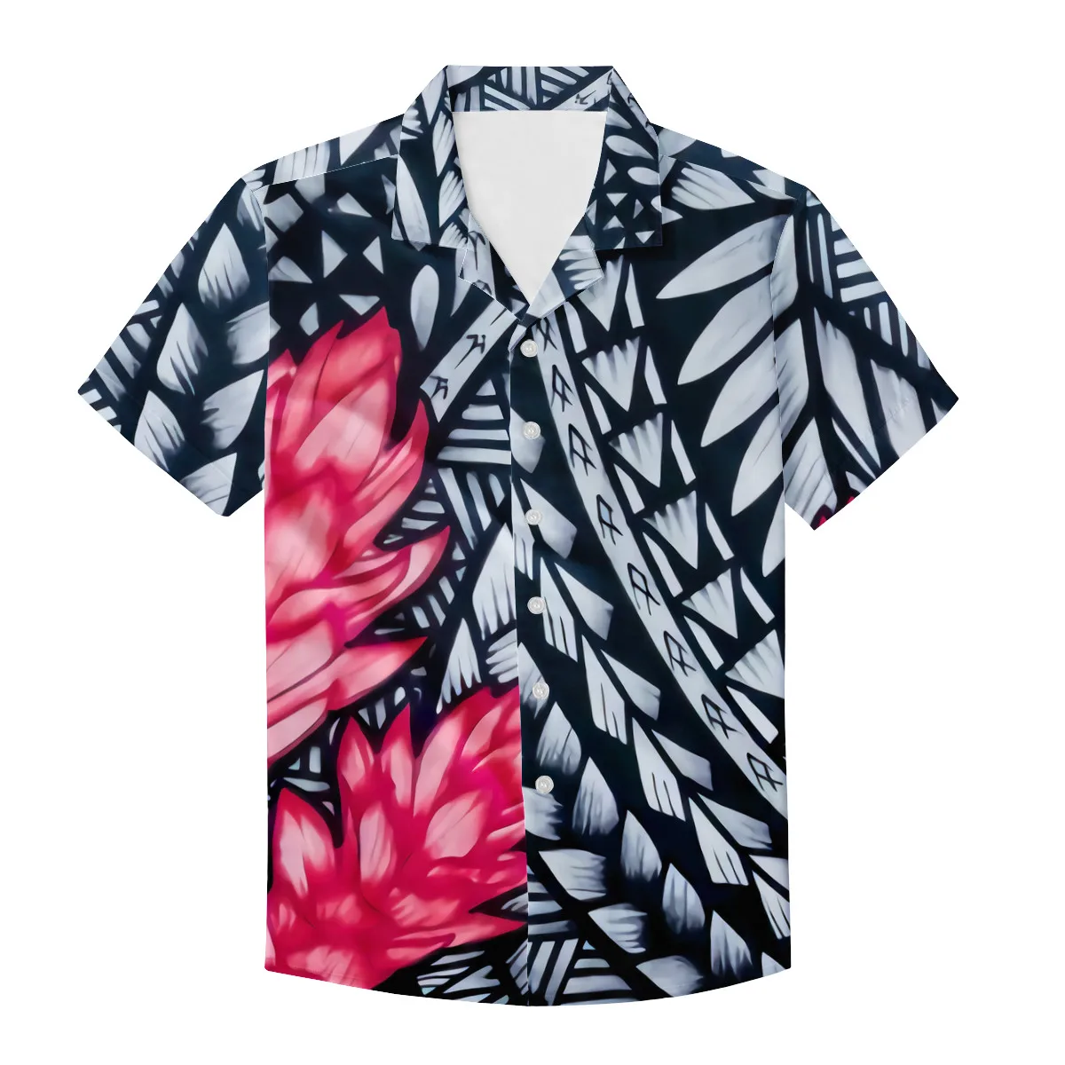 

Brand New Fashion Ethnic Printed Male T-shirt Clothing Polynesian Samoa Tradition Tribal Custom Man Casual Short Sleeve Shirts, Custom color