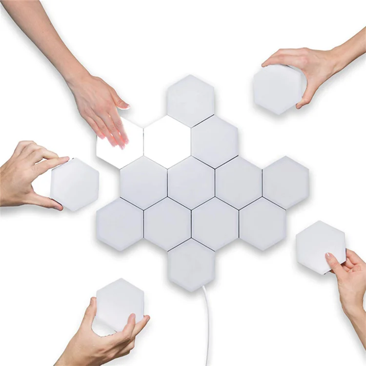 

New For 2020 Touch Controlled White Color Led Modular Light Led Hexagonal Light For Home Decoration