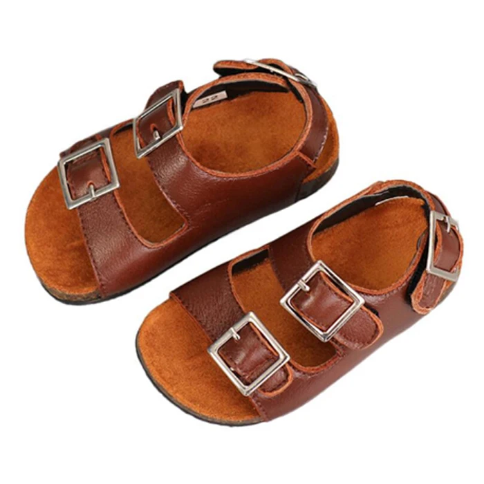 

summer flat sandales enfants children leather kids sandal boys