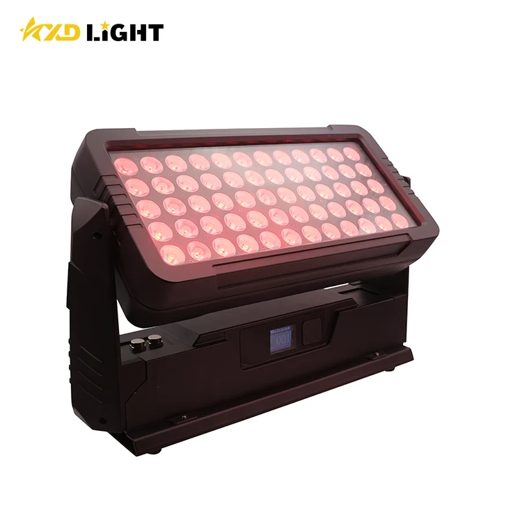 

free shipping 2+flycase Outdoor Waterproof Stage DJ Lighting DMX512 RGBW 60x12w IP65 LED Wall Washer Light City Color, Rgbw, color mixing