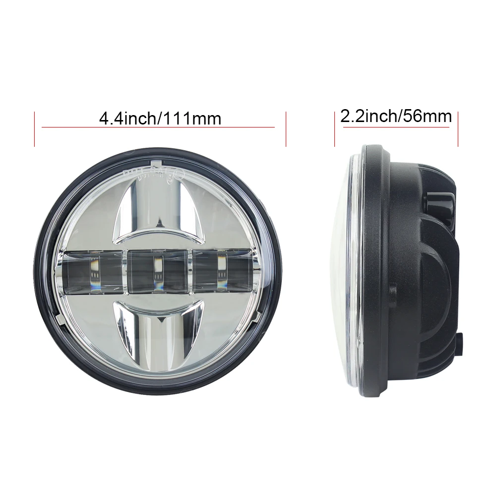 Chrome Housing 4.5inch 27W LED Auxiliary Fog Passing Light Lamp for Motorcycle