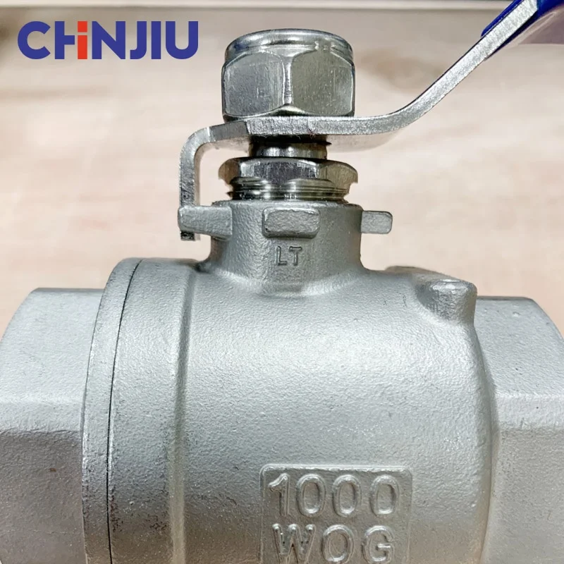 
Full Port ball valve ss304 Heavy Duty for Water, Oil, and Gas,1' NPT 2-pc 1000wog two piece threaded ball valve 