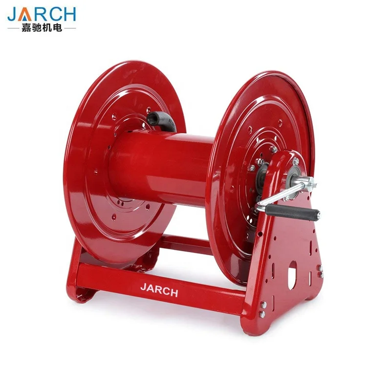 1000psi 200ft. Heavy Duty Hand Crank Garden Hose Reels Steel Cable Drums