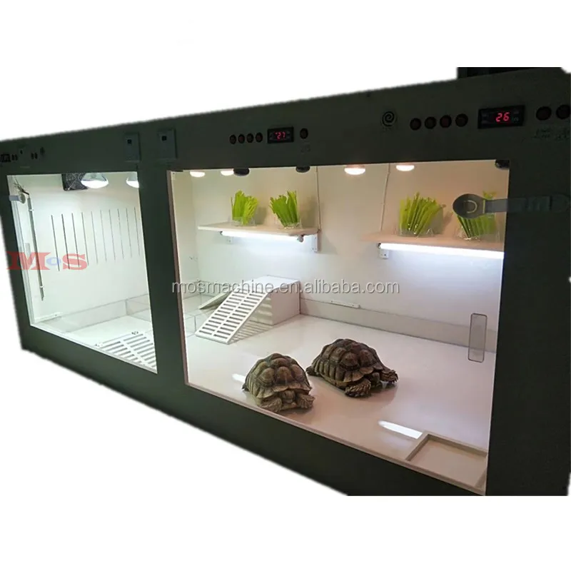 

Temperature control screen large reptile cages for boa, White reptile pvc cages