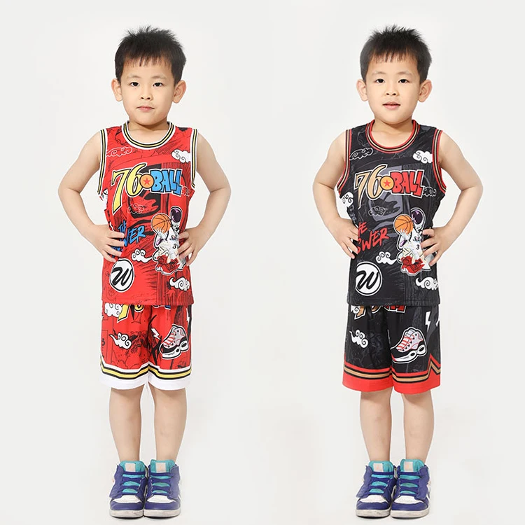 

Kids sublimation basketball jerseys wear youth reversible basketball uniforms, Different color can be customized