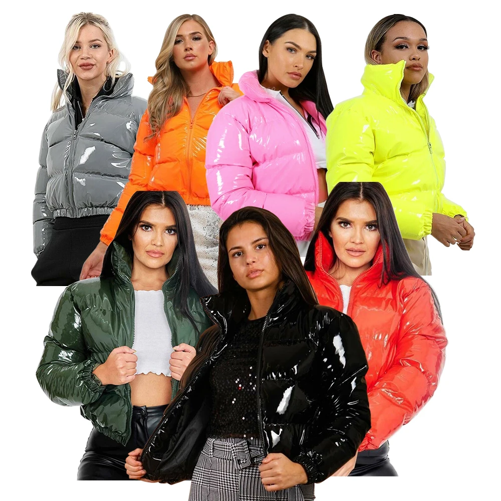 

14 colors 2021 Women Puffer Bubble Winter Coats Girls Women Fall Fashion Clothes Plus Size Women Faux Down Coats Jackets